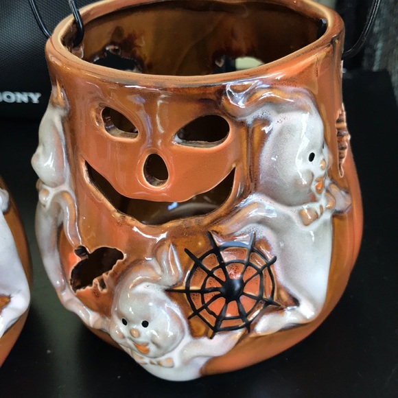 Set of 2 Lang Pumpkin Candle Holders - Picture 8 of 12